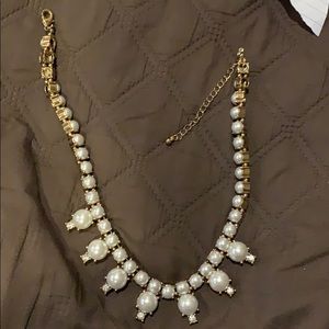 Faux pearl necklace